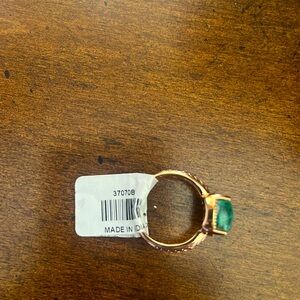 6.80 ctw Chrysocolla Ring in Bronze